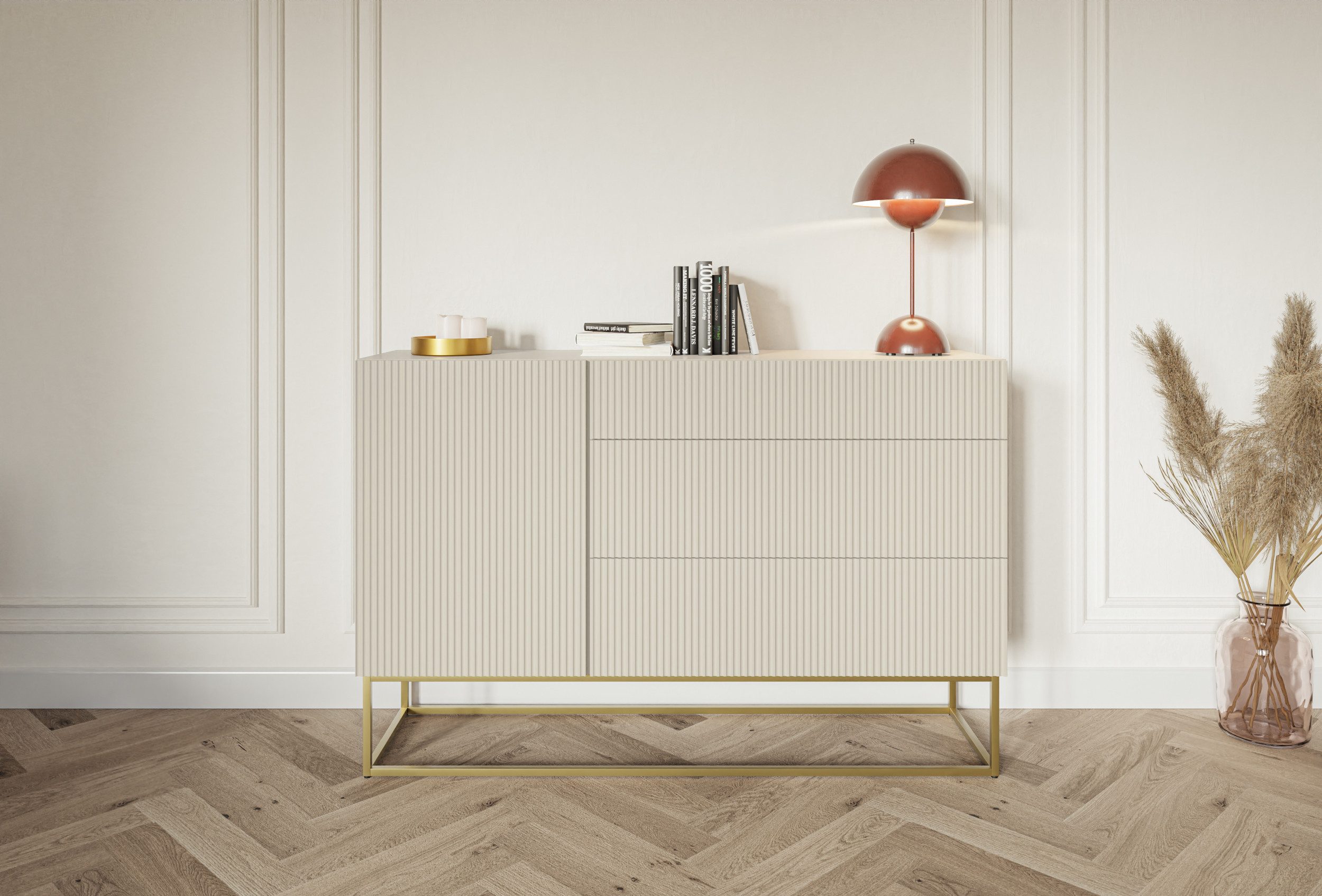 Selsey Sideboard VELDIO, 1-türig mit 3 günstig online kaufen