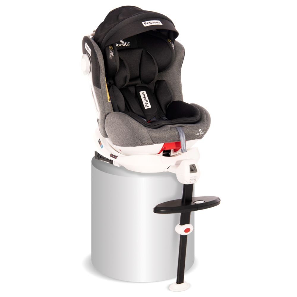 bis: (0-36 kg) Pegasus Kissen Lorelli verstellbar, kg, Kindersitz Gruppe 36 Isofix grau 0+/1/2/3, Autokindersitz