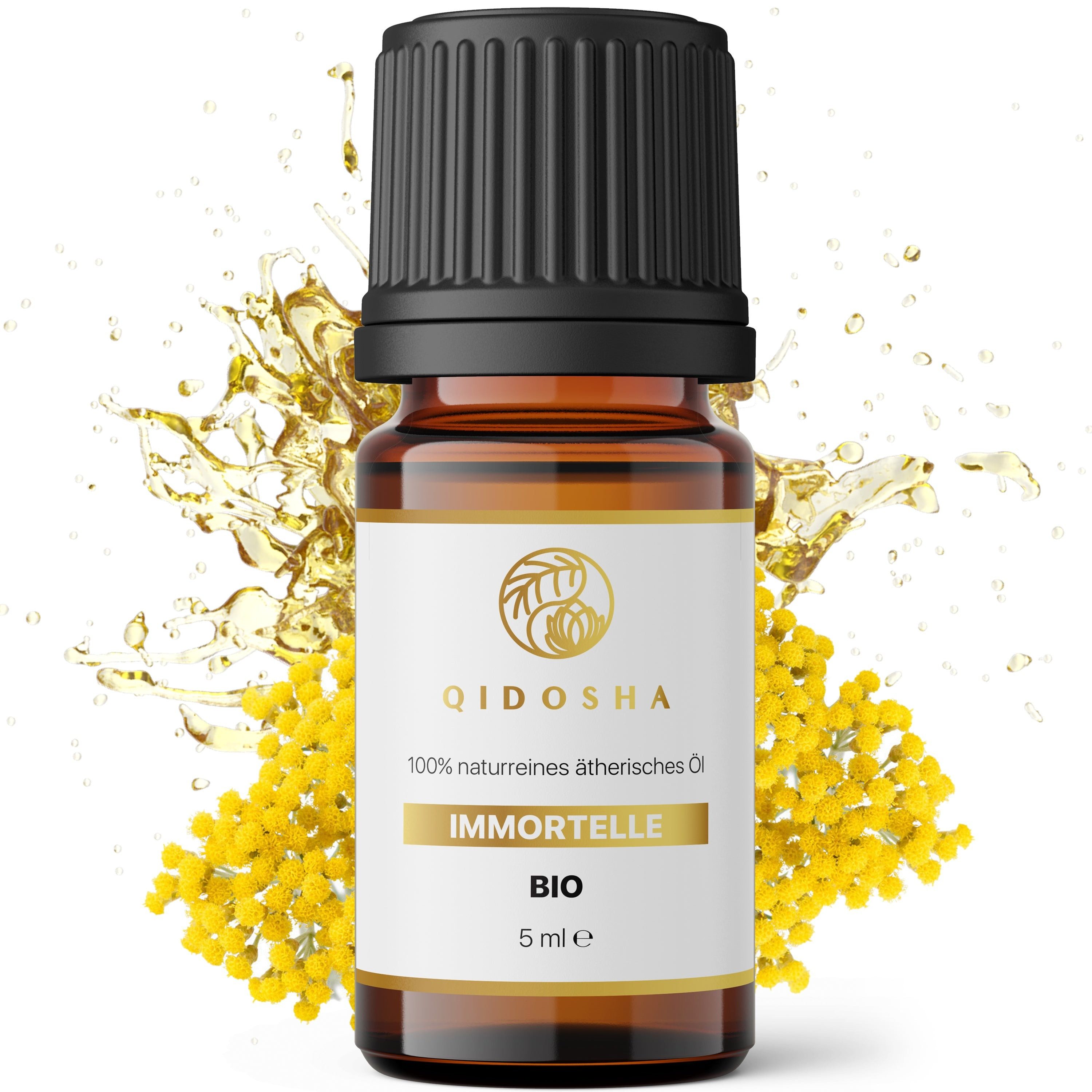 QIDOSHA Duftöl Immortelle - Ätherisches BIO Immortelle Öl (Helichrysum)
