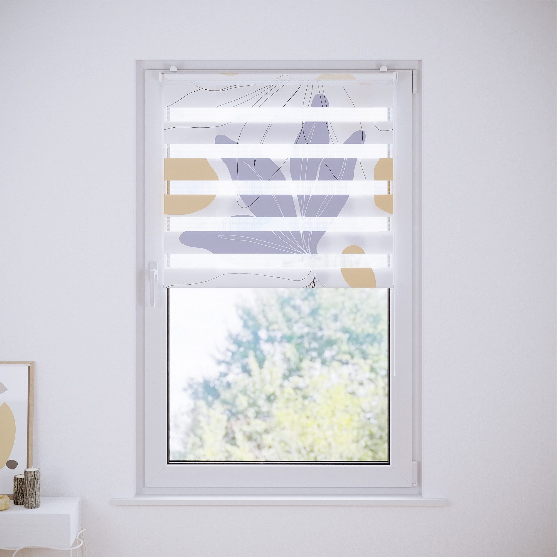 Doppelrollo Duo Rollo, Roomy, Klemmbar, Anschraubbar, Klemmbar, Anschraubbar