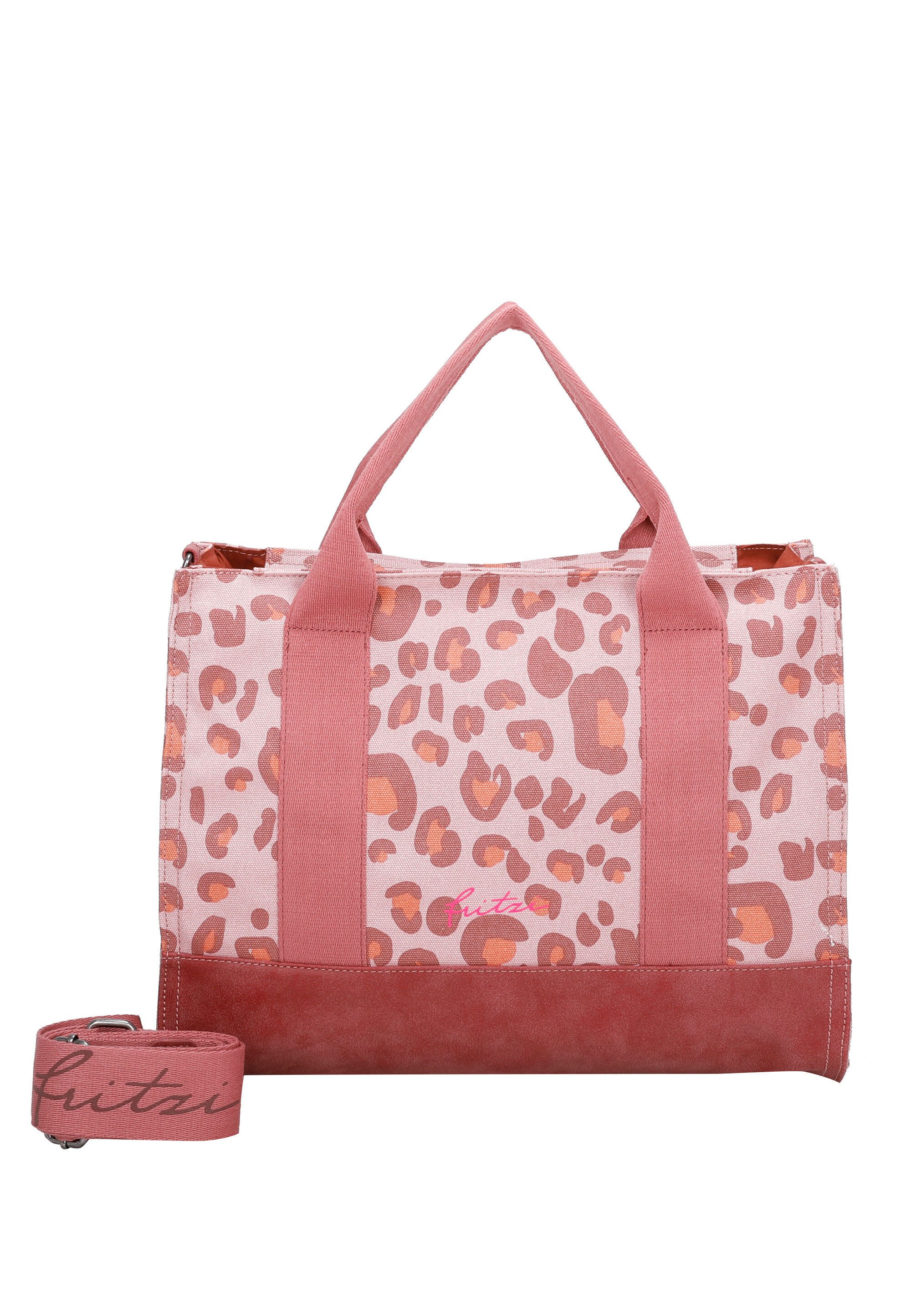 Fritzi aus Preußen Shopper Canvas Tote Bag, mit Leomuster