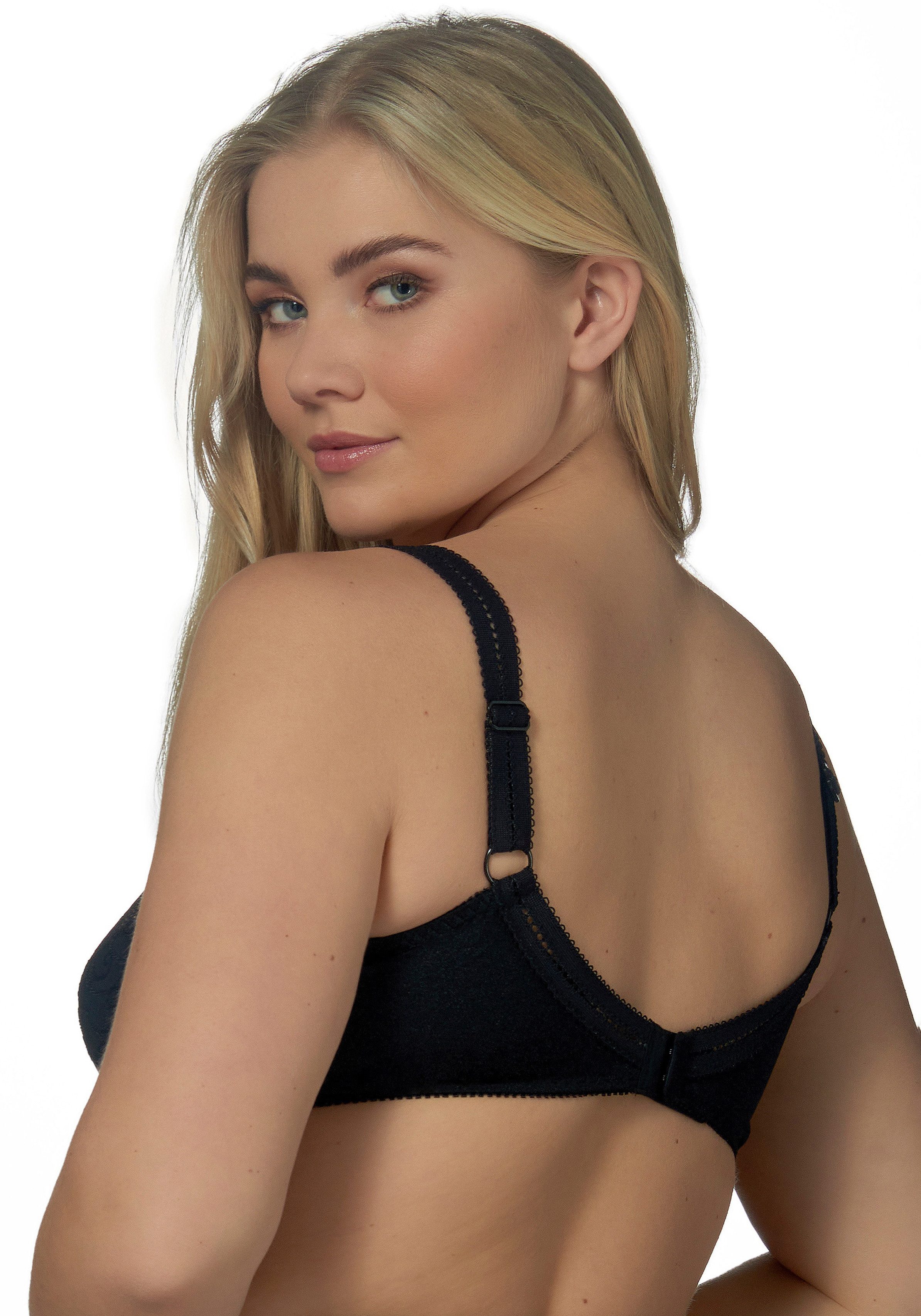 Elbrina Bügel-BH EMBROIDERY breite Träger, ohne Schale, mit Bügel, mit Spitze, feminin – Bild 3 von 5
