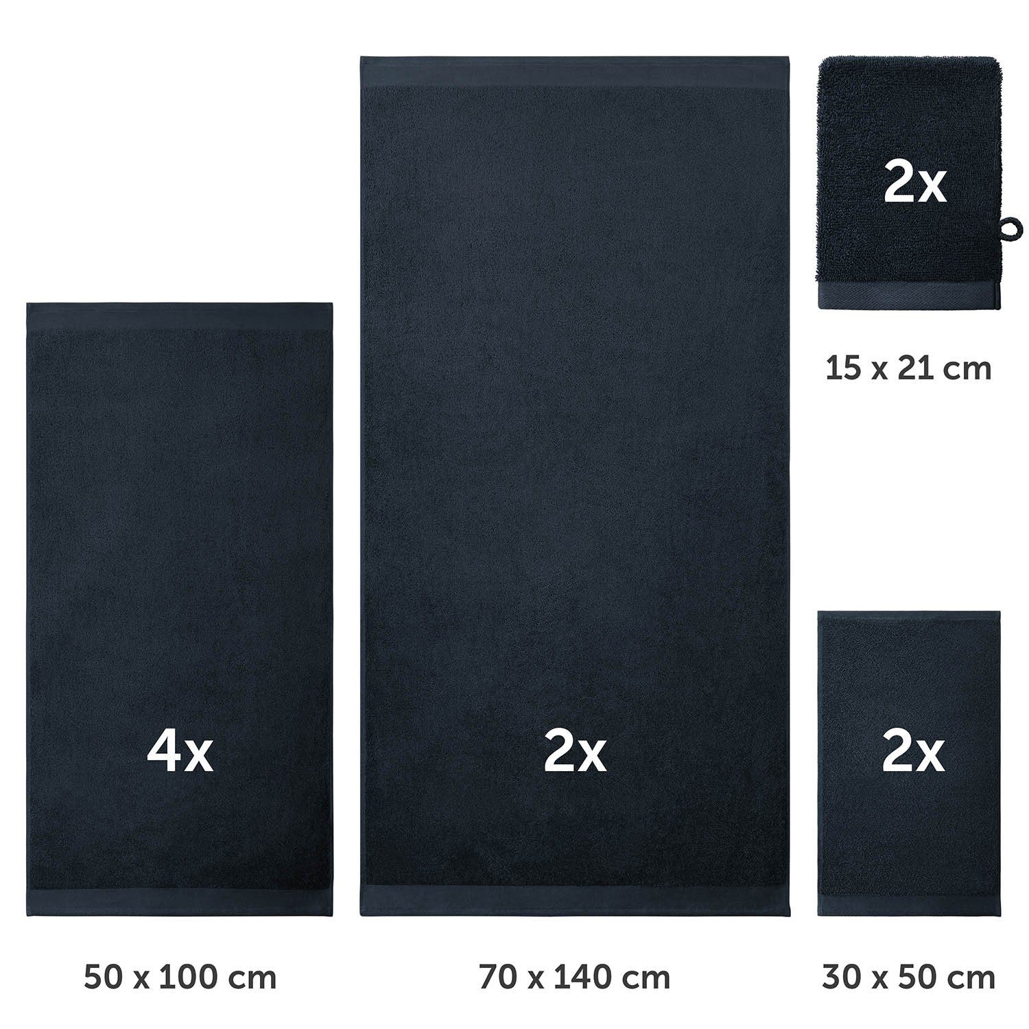 Blumtal Handtuch Set Blumtal 10 Teilig - Handtücher Set 100% Baumwolle, wei günstig online kaufen