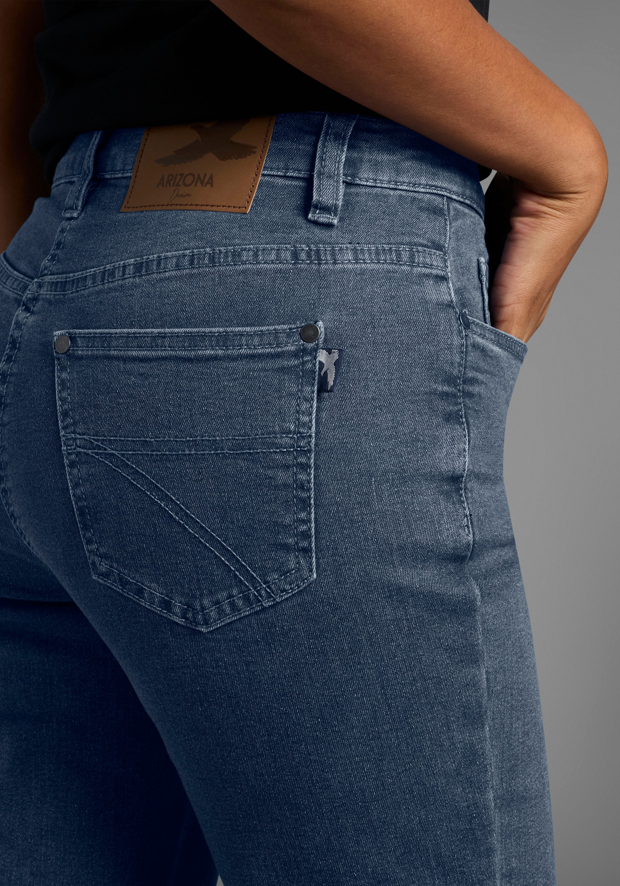 Arizona Gerade Jeans Annett bequeme Passform, 5-Pocket-Style, hohe Taille – Bild 3 von 5