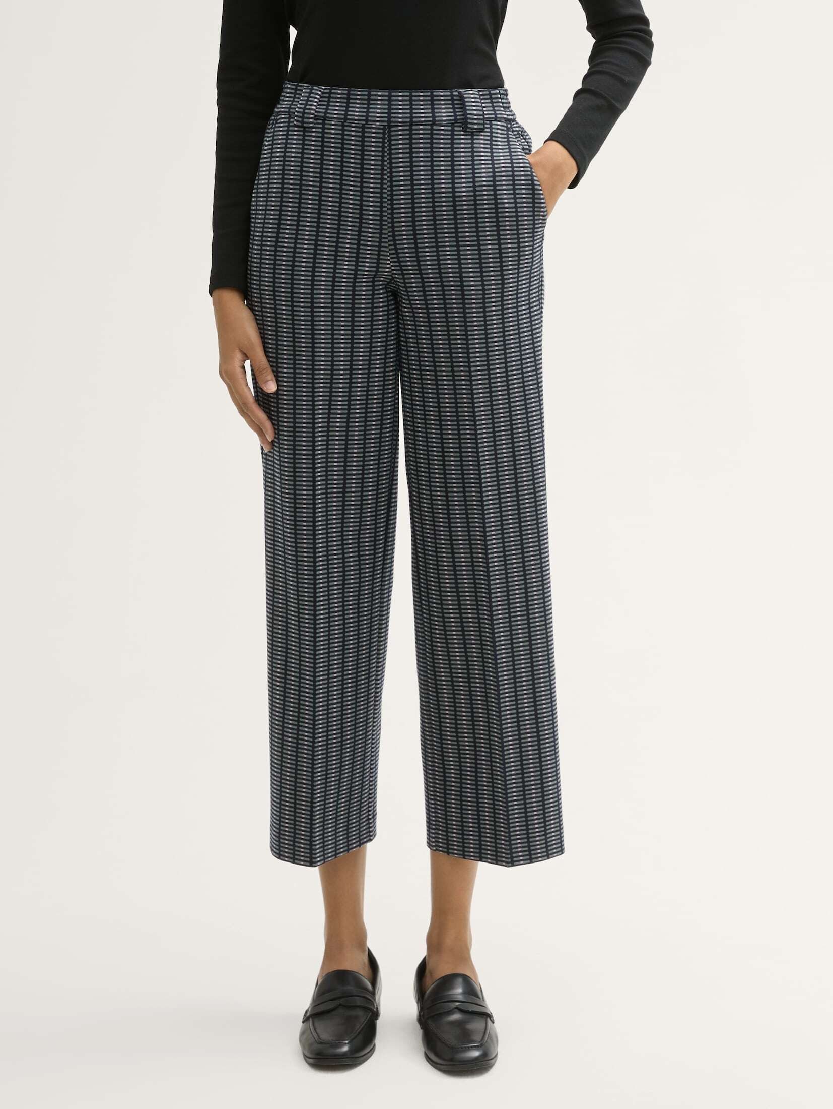 7/8-Hose Cropped Hose mit geradem Bein