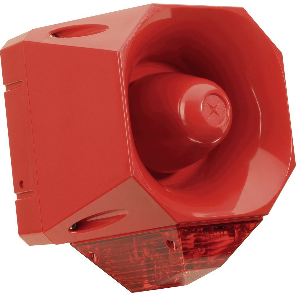 Sensor ComPro Kombi-Signalgeber Asserta AV Rot Blitzlicht, Dauerton 24 V/DC