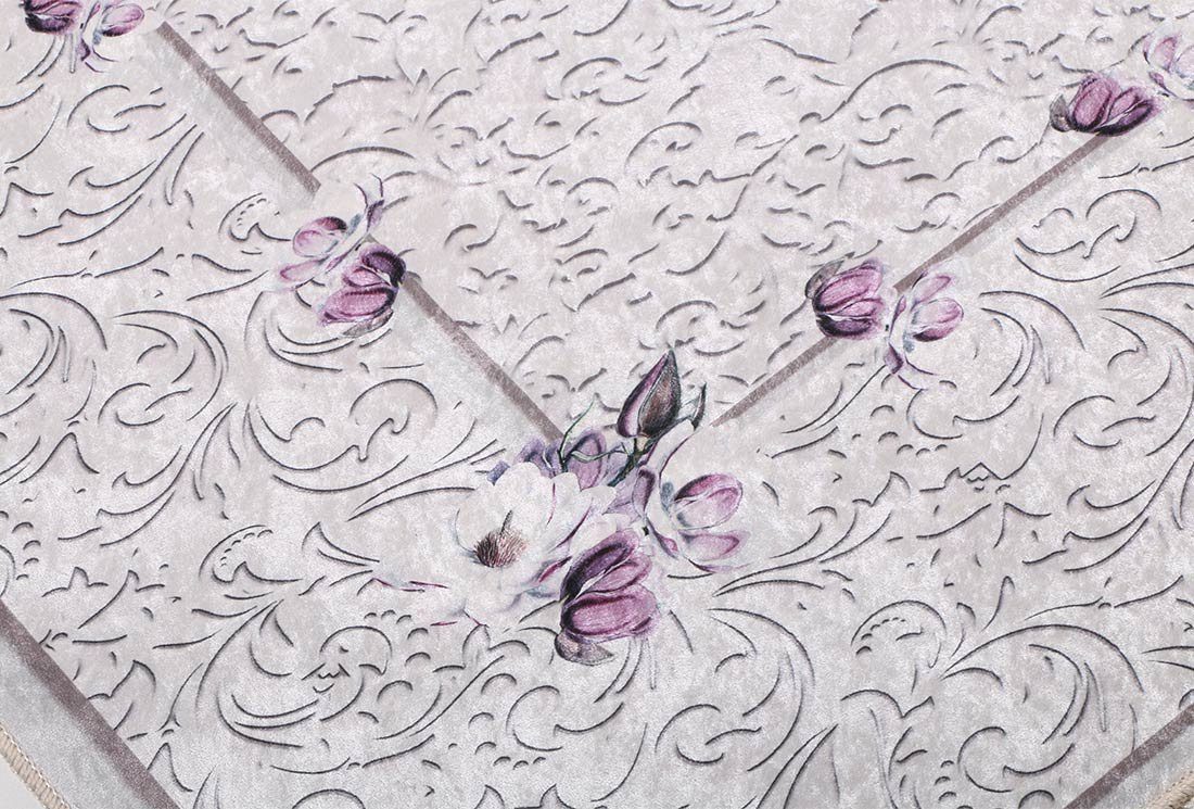 Dinarsu Teppich Lavenda Cream Teppichläufer Waschbar günstig online kaufen