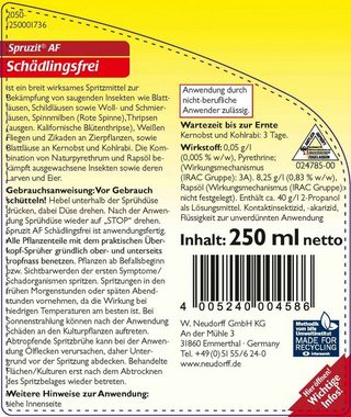Neudorff Insektenvernichtungsmittel Spruzit AF Schädlingsfrei 250 ml, 0.25 l