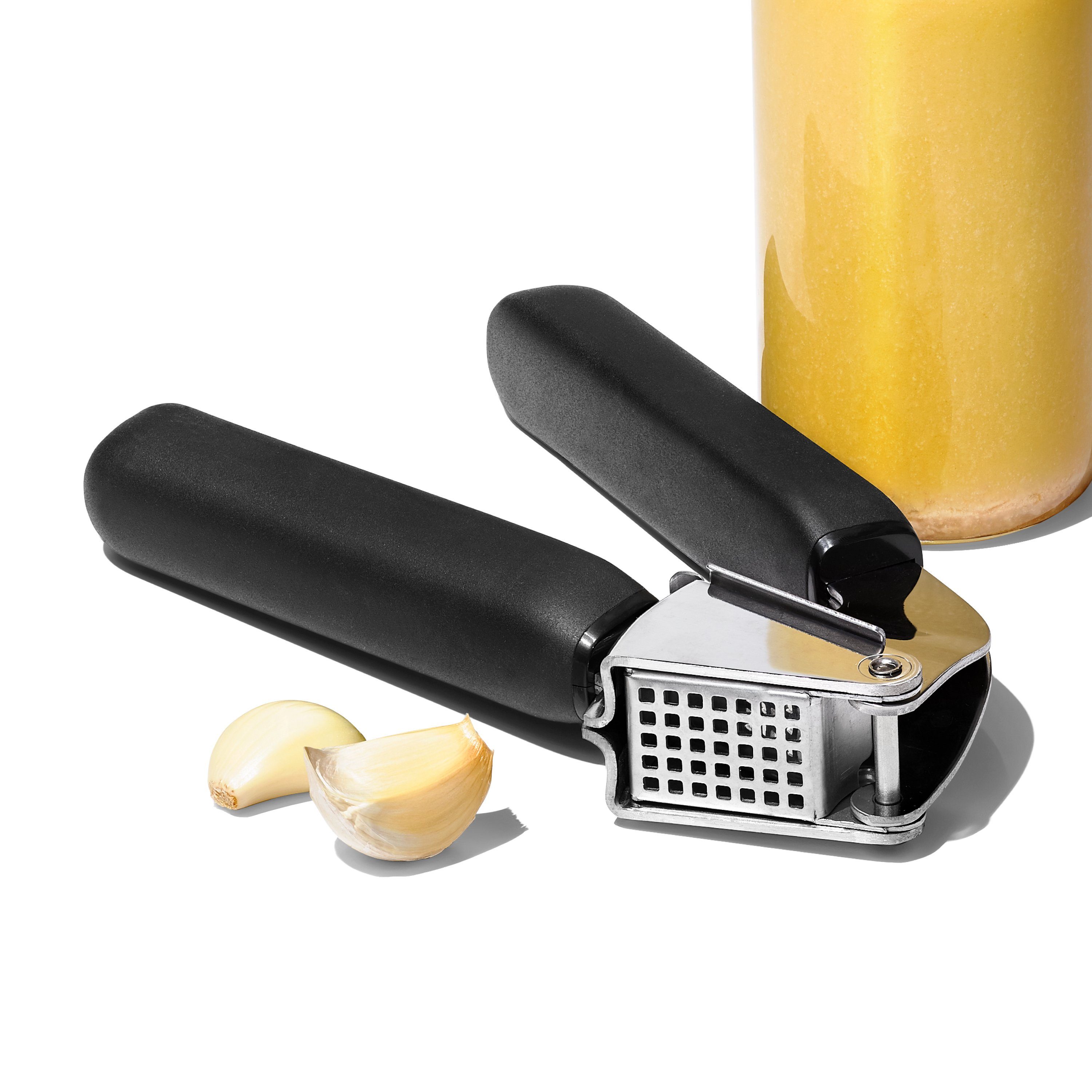 OXO Good Grips Knoblauchpresse OXO Good Grips Presse für Knoblauch (1 St), Edelstahl, Spülmaschinenfest