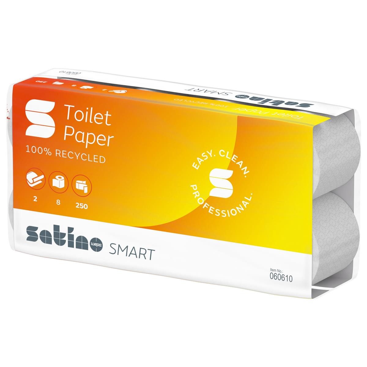 WEPA Toilettenpapier wepa 060610 Toilettenpapier Smart 2-lagig weiß