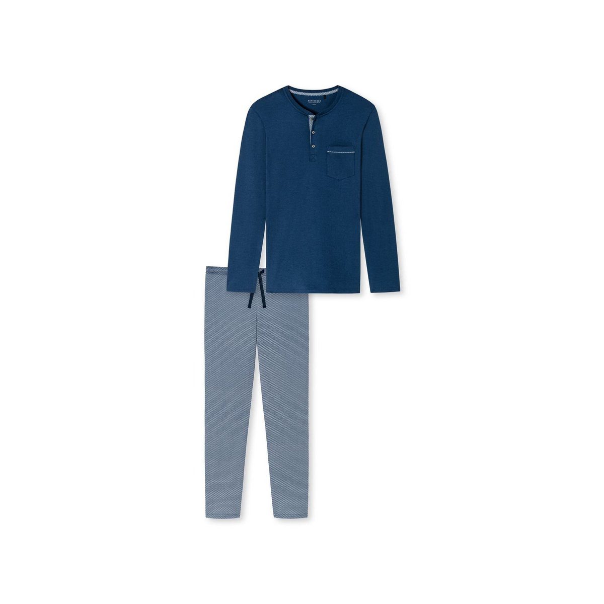 Pyjama (1 tlg) blau Schiesser