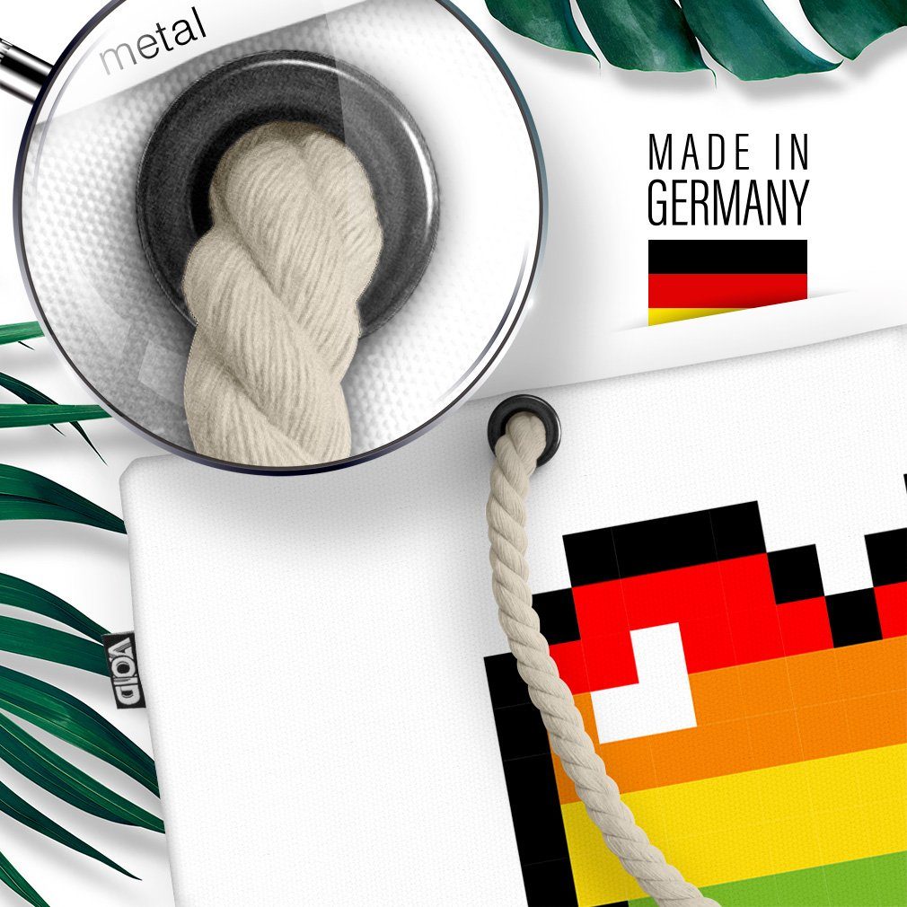 pride Heart Game LGBTQ Boy 8-Bit Herz Strandtasche flag Gay parade (1-tlg), Digital VOID Pixel c