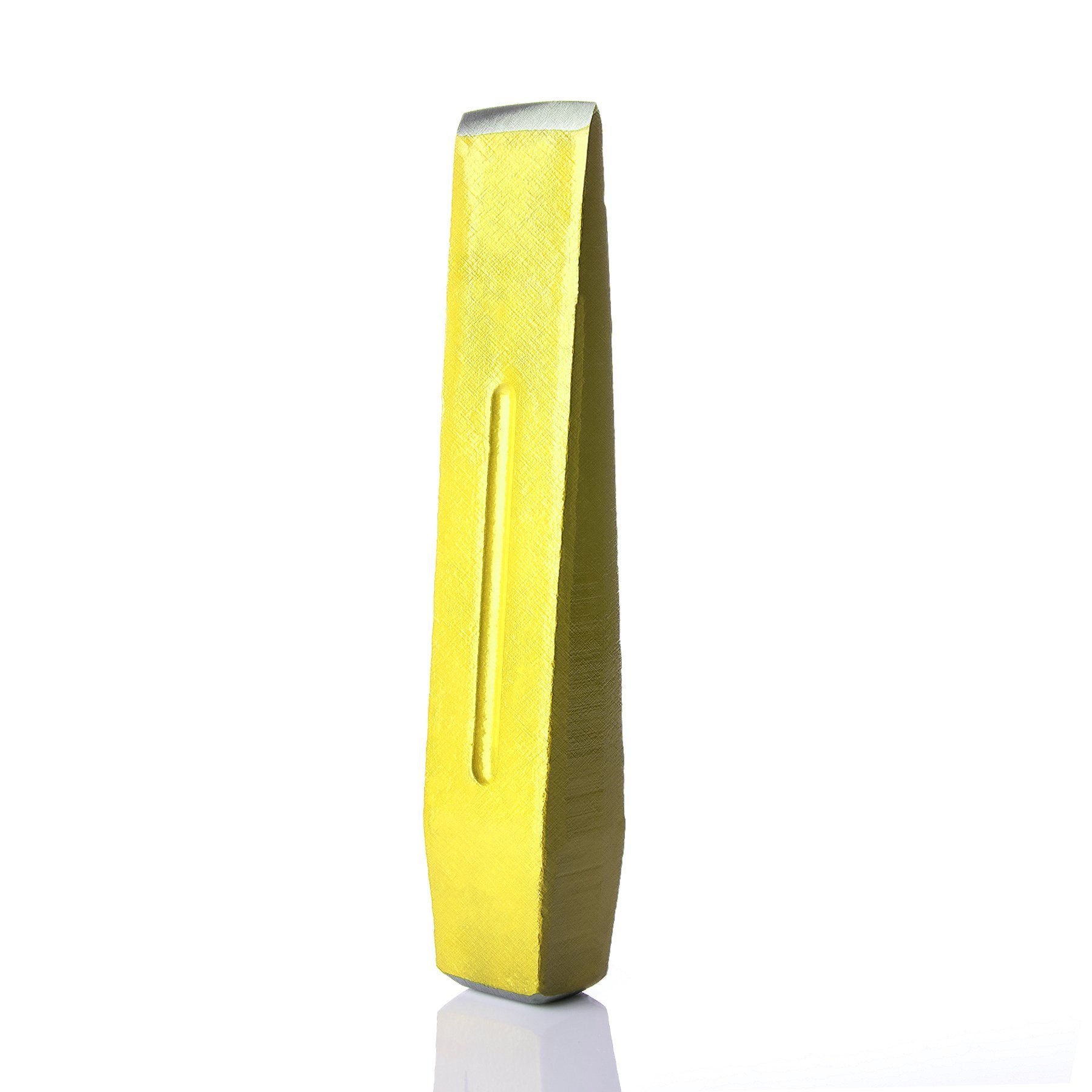 massiv, 3kg Holz-Spaltkeil Fällkeil BigDean gelb Carbon Stahl (1-St) Drehspaltkeil 27x5,3cm