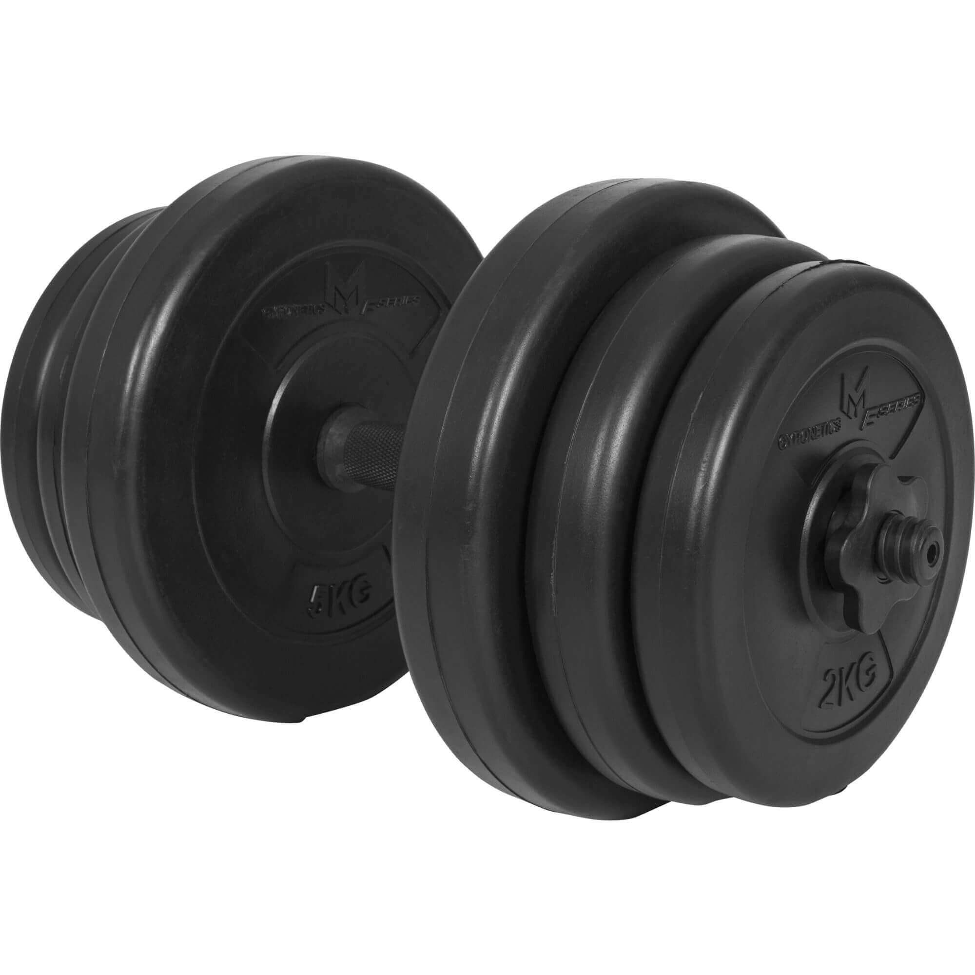 GYRONETICS Kurzhantel Hantelset - 25mm, Dumbbell 20kg, Gewichte, - Kunststoff Hantelscheiben