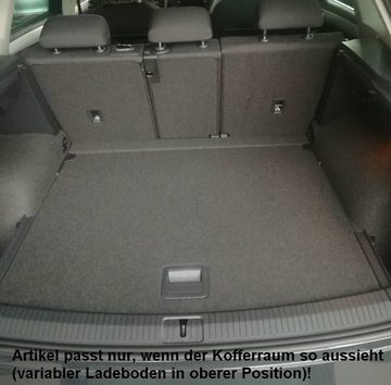 AZUGA Kofferraumwanne Gummi-Kofferraumwanne passend für VW Tiguan ab 4/2016-1/2024 (hoher Bo, für VW Tiguan SUV