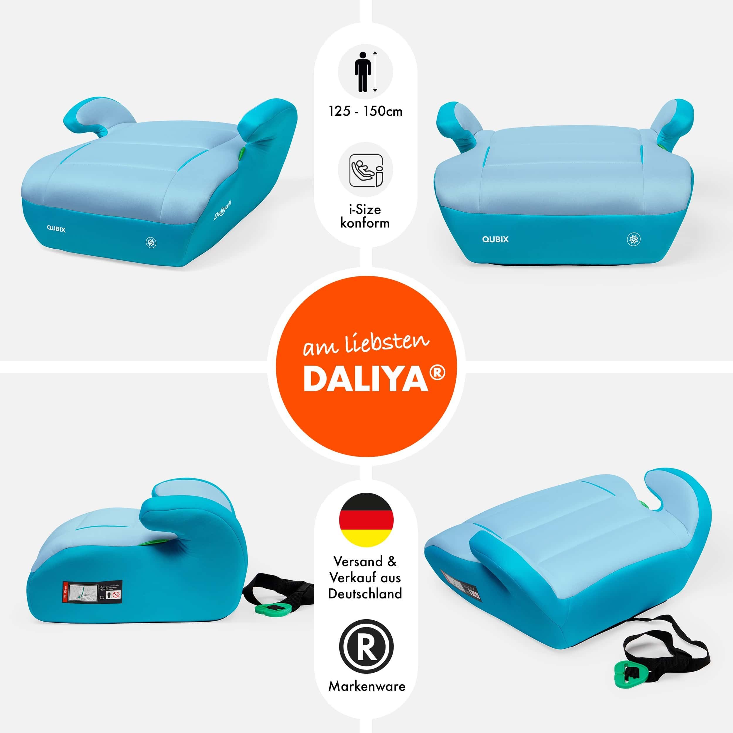 Daliya® Kindersitzerhöhung QUBIX I-Size Sitzerhöhung, Kindersitzerhöhung, Kindersitz, ab: ab 6 Jahre oder 125cm Körpergröße, bis: bis 12 Jahre oder 150cm Körper – Bild 2 von 5