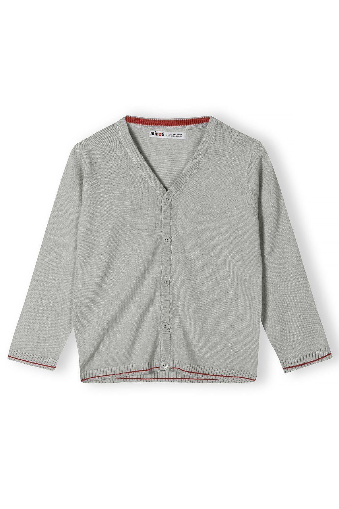 MINOTI Cardigan mit Knopfleiste (12m-14y) Grau