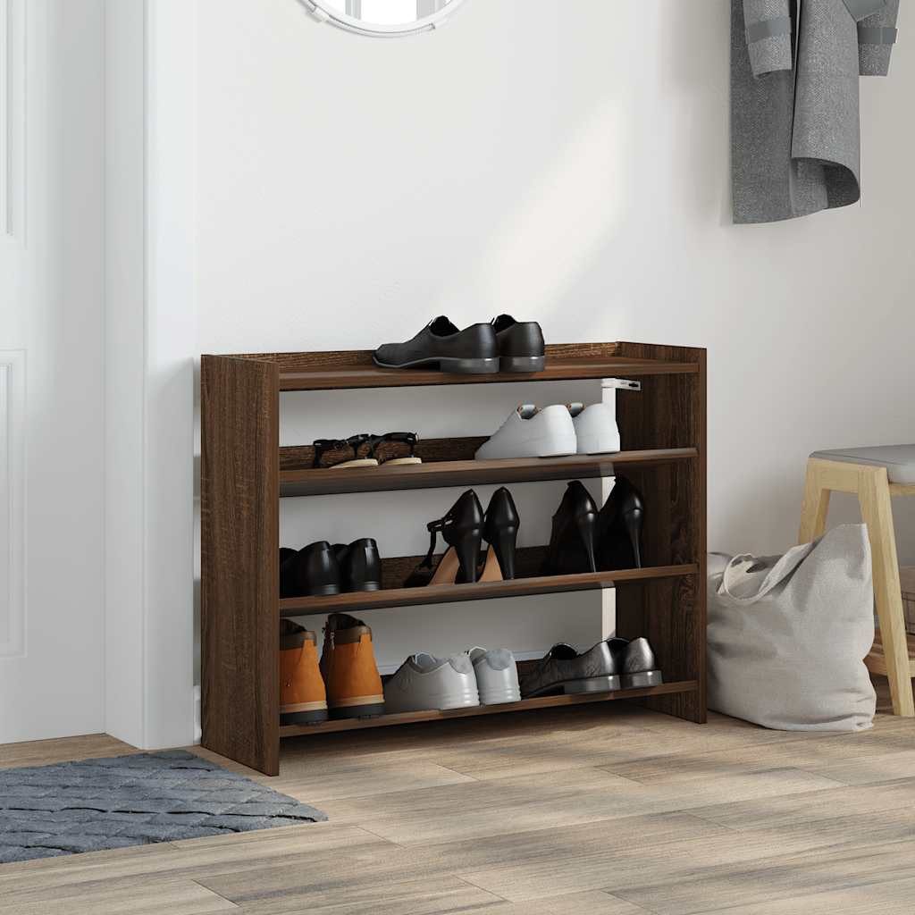 vidaXL Schuhregal Schuhregal Braun Eichen-Optik 80x25x62 günstig online kaufen