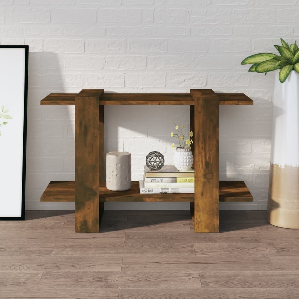 vidaXL Bücherregal Bücherregal/Raumteiler Räuchereiche 80x30x51 cm, günstig online kaufen