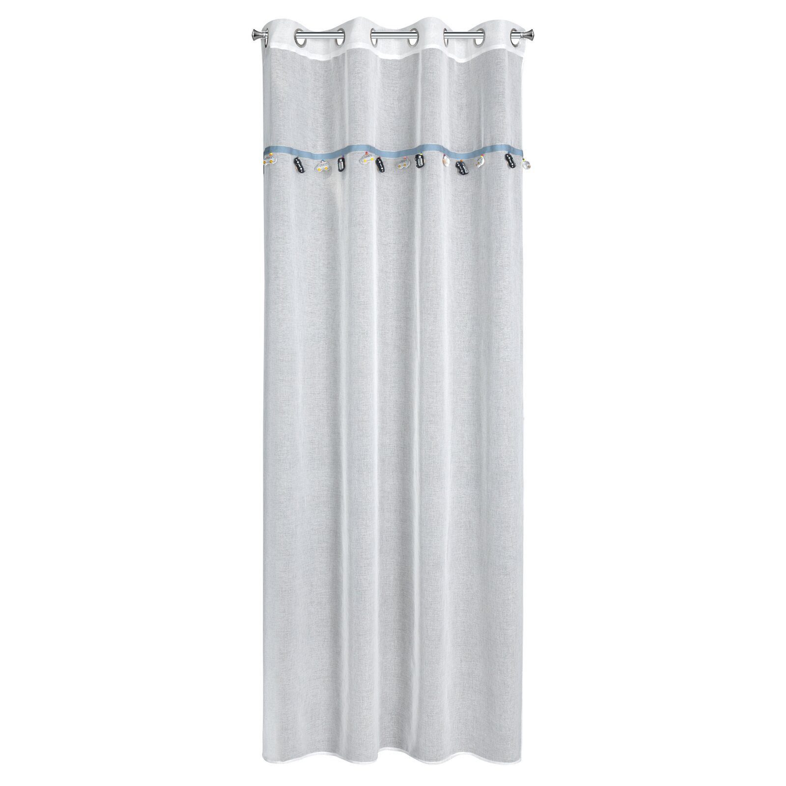 Eurofirany Gardine Kinderzimmer Ösen 140x250 Blumen günstig online kaufen