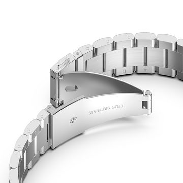 Cadorabo Smartwatch-Armband 22 mm, Smartwatch Ersatzarmband - 22mm - Edelstahl
