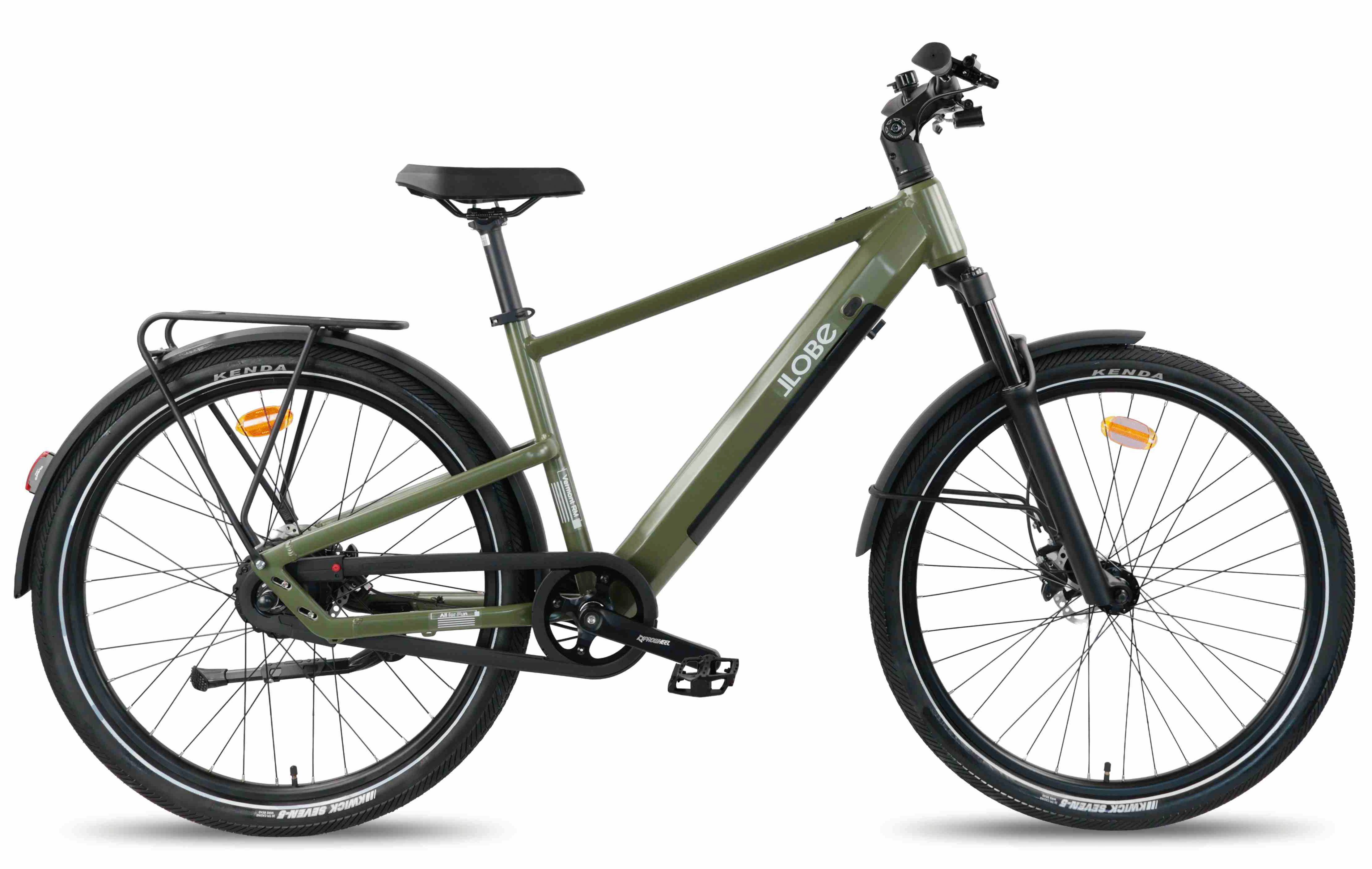 LLobe E-Bike Trekkingrad CityVenture E-Bike 27,5" Vermont RM, grün, 2 Gang, Nabenschaltung, Heckmotor, 468 Wh