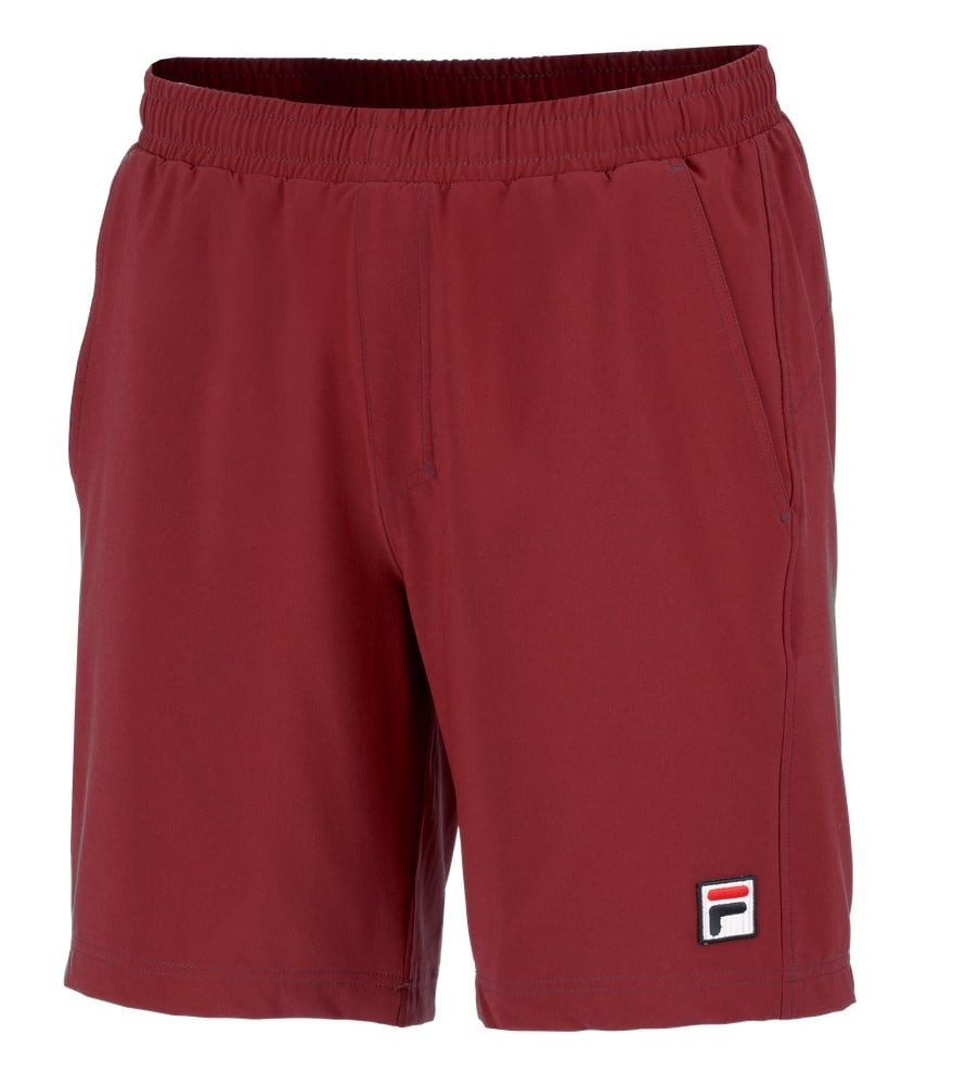 Fila Шорти Tennishose Santana (4-Wege-Stretch, atmungsaktiv) kurz burgundrot