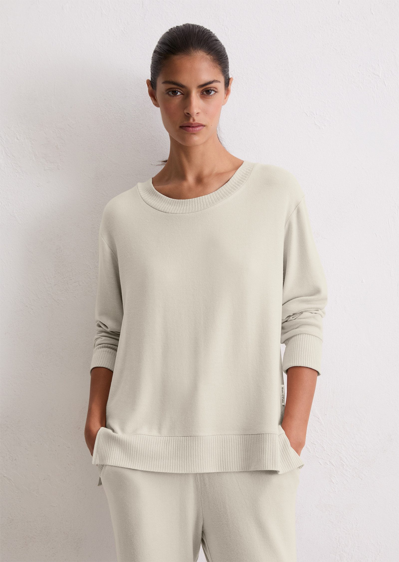 Marc O'Polo Longsleeve weiter Rundhalsausschnitt, weich, leicht, lange Ärme günstig online kaufen