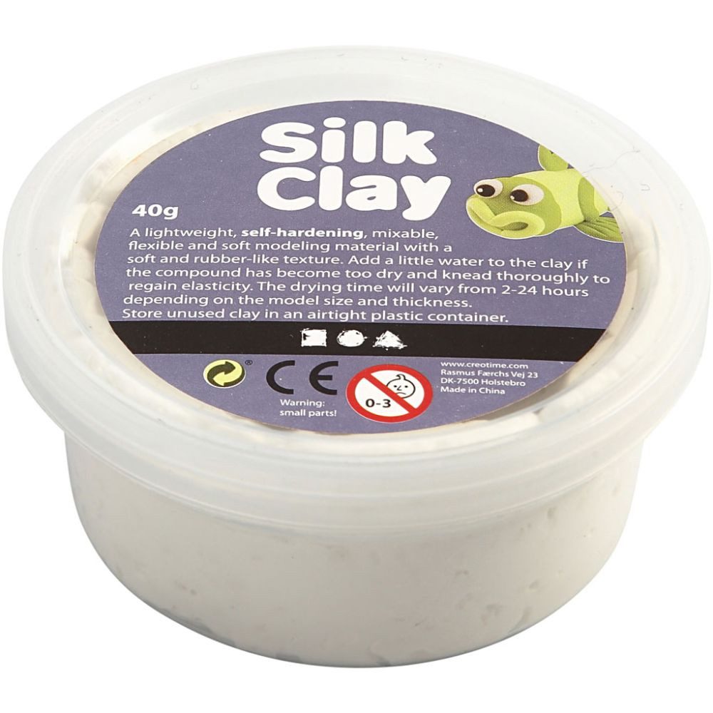 creativ company Knete Silk Clay, weiß
