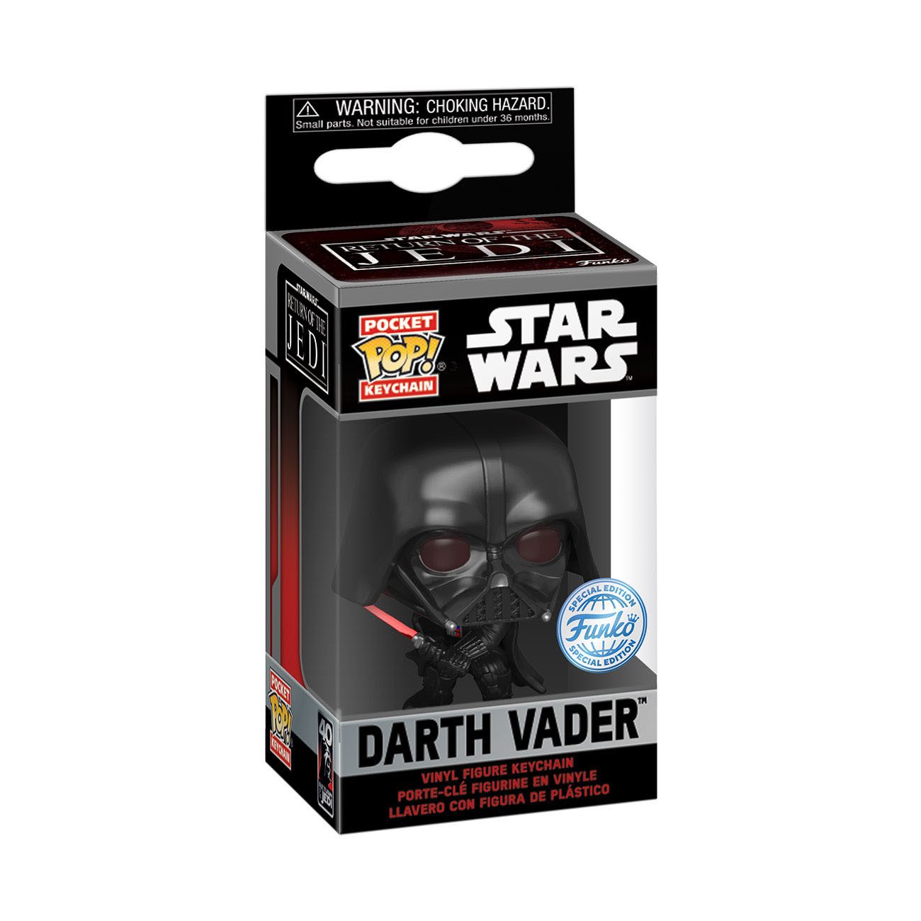 Funko Schlüsselanhänger Star Wars Return of the Jedi POP! Schlüsselanhänger 4 cm Darth Vader (1-tlg), Hochwertige Vinyl-Miniatur mit robuster Metallkette