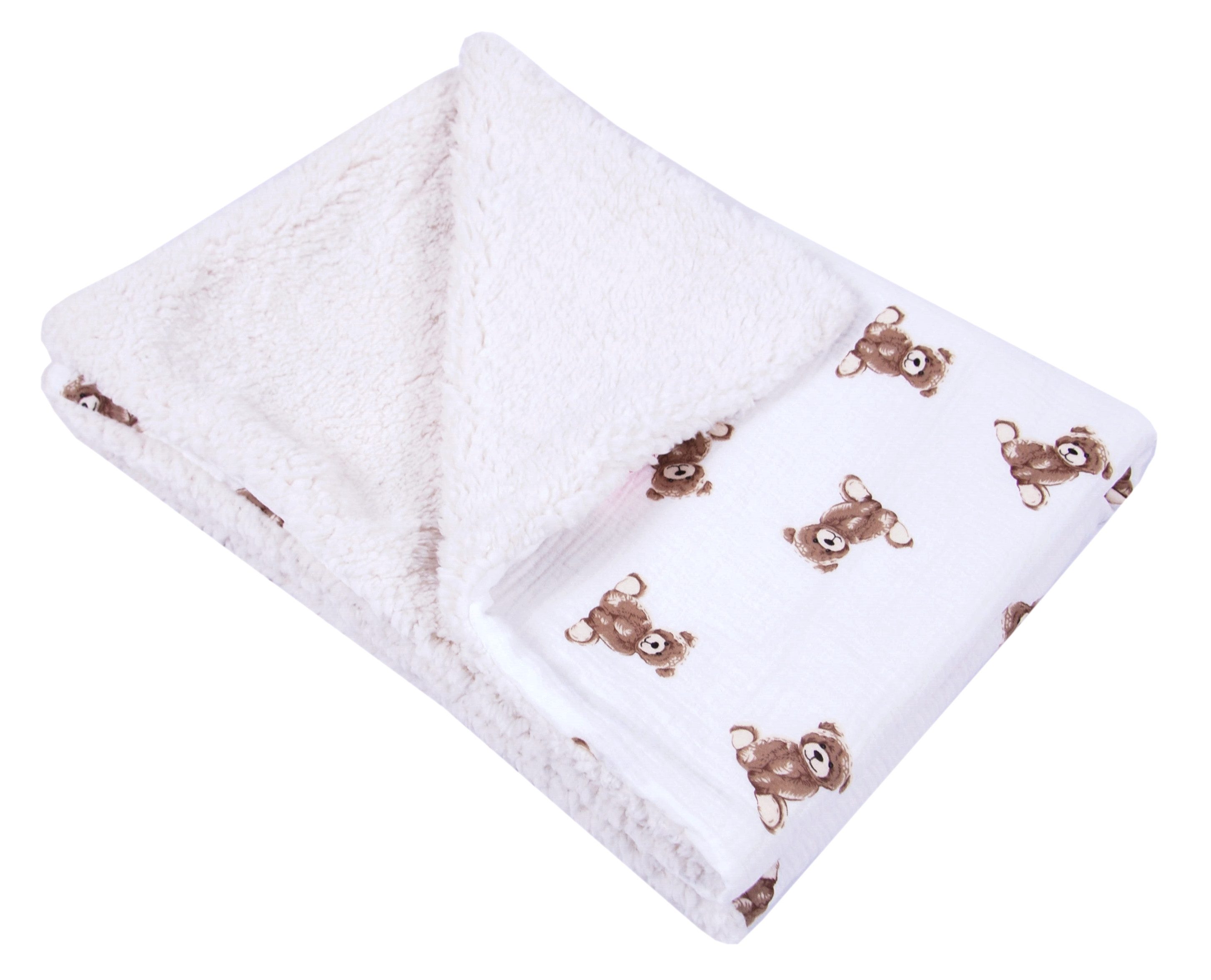 BabyLux Kinderbettdecke Musselin & Teddy Kuscheldecke günstig online kaufen