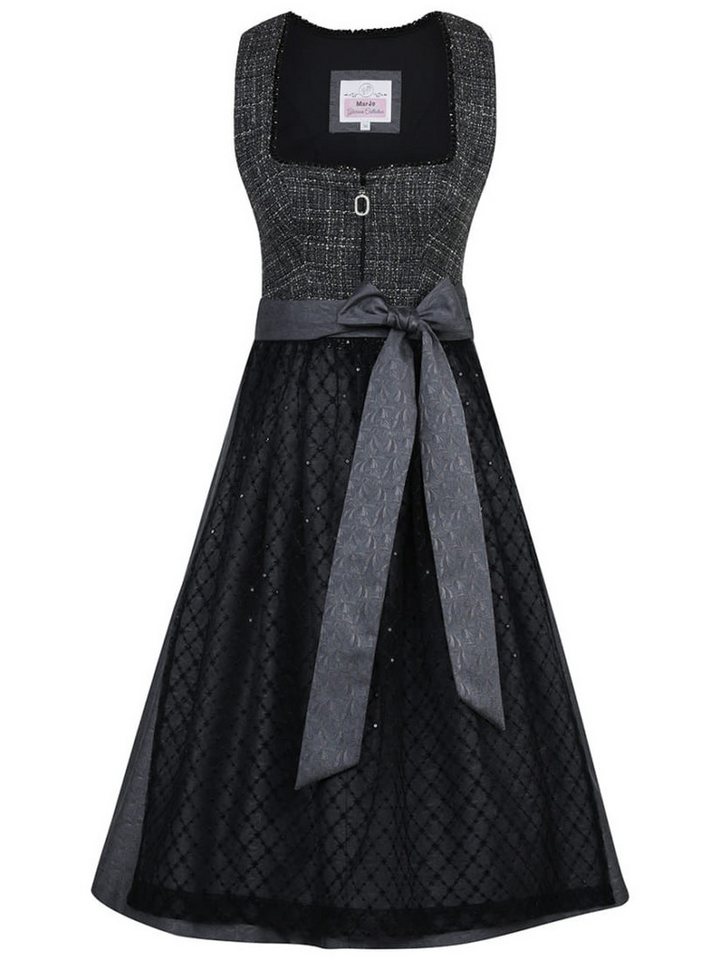 MarJo Dirndl Dirndl Kollersberg 65cm Länge graphit