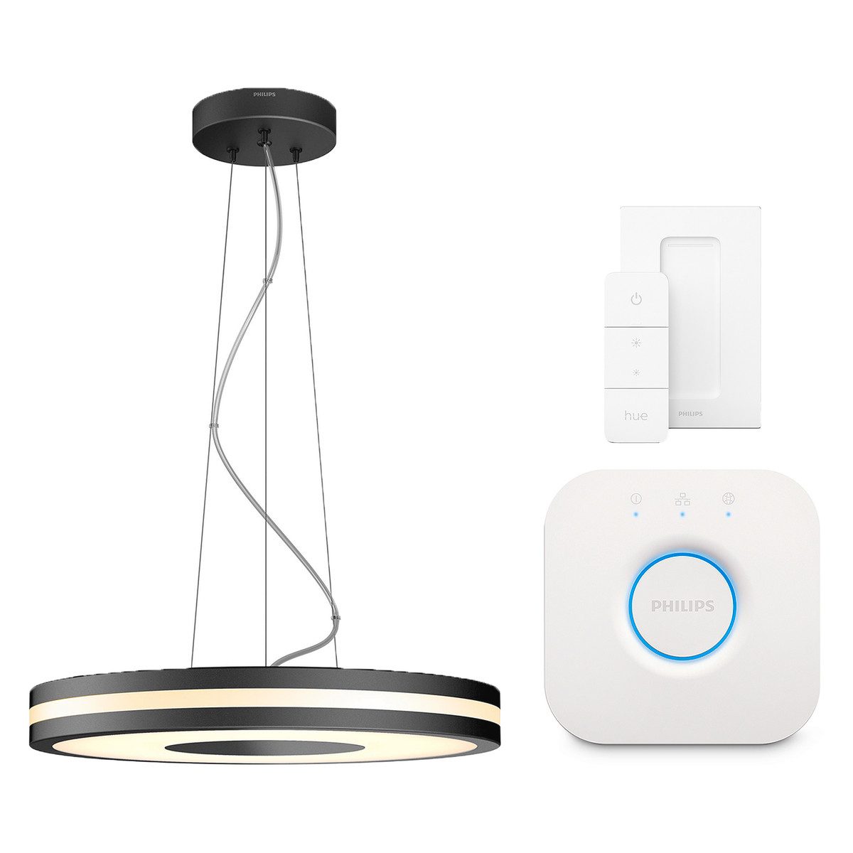 Philips Hue Smarte LED-Leuchte LED Pendelleuchte schwarz