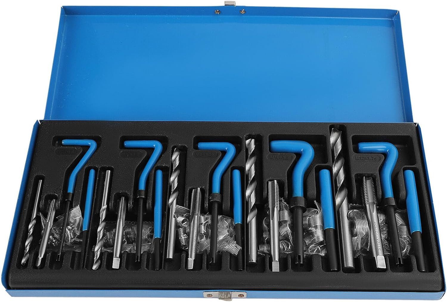 Youyijia Gewindebolzen 131-tlg Gewinde Reparatur Satz Einsätze Gewindereparatursatz, (131-St)