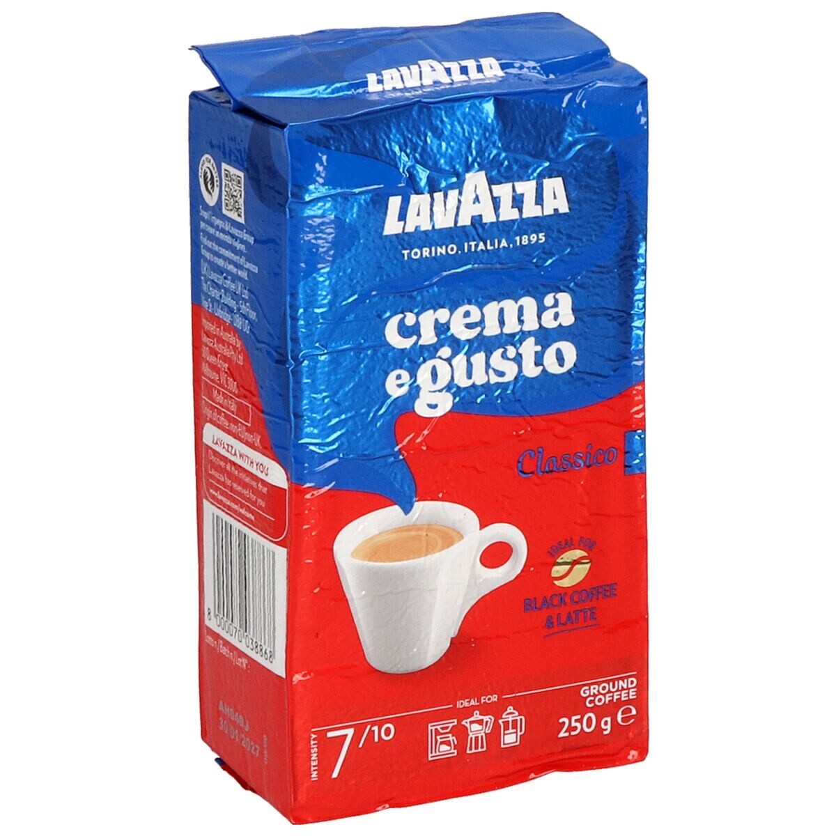 Lavazza Kaffee Crema e Gusto Classico, Espresso 250 g, gemahlen
