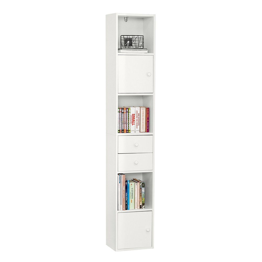 SoBuy Bücherregal STR10, mit Schubladen Bücherschrank günstig online kaufen