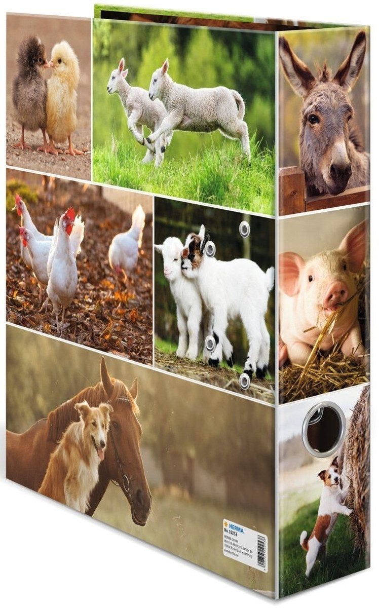 HERMA Aktenordner Motiv-Ordner A4 70mm Bauernhoftiere