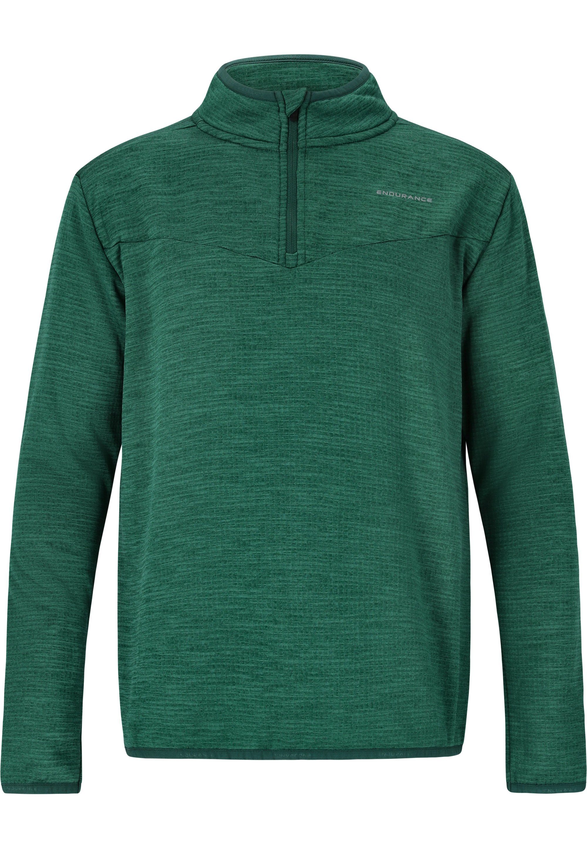 ENDURANCE Strickpullover Ledger Jr. mit hochabschließendem Kragen tannengrün | Strickpullover