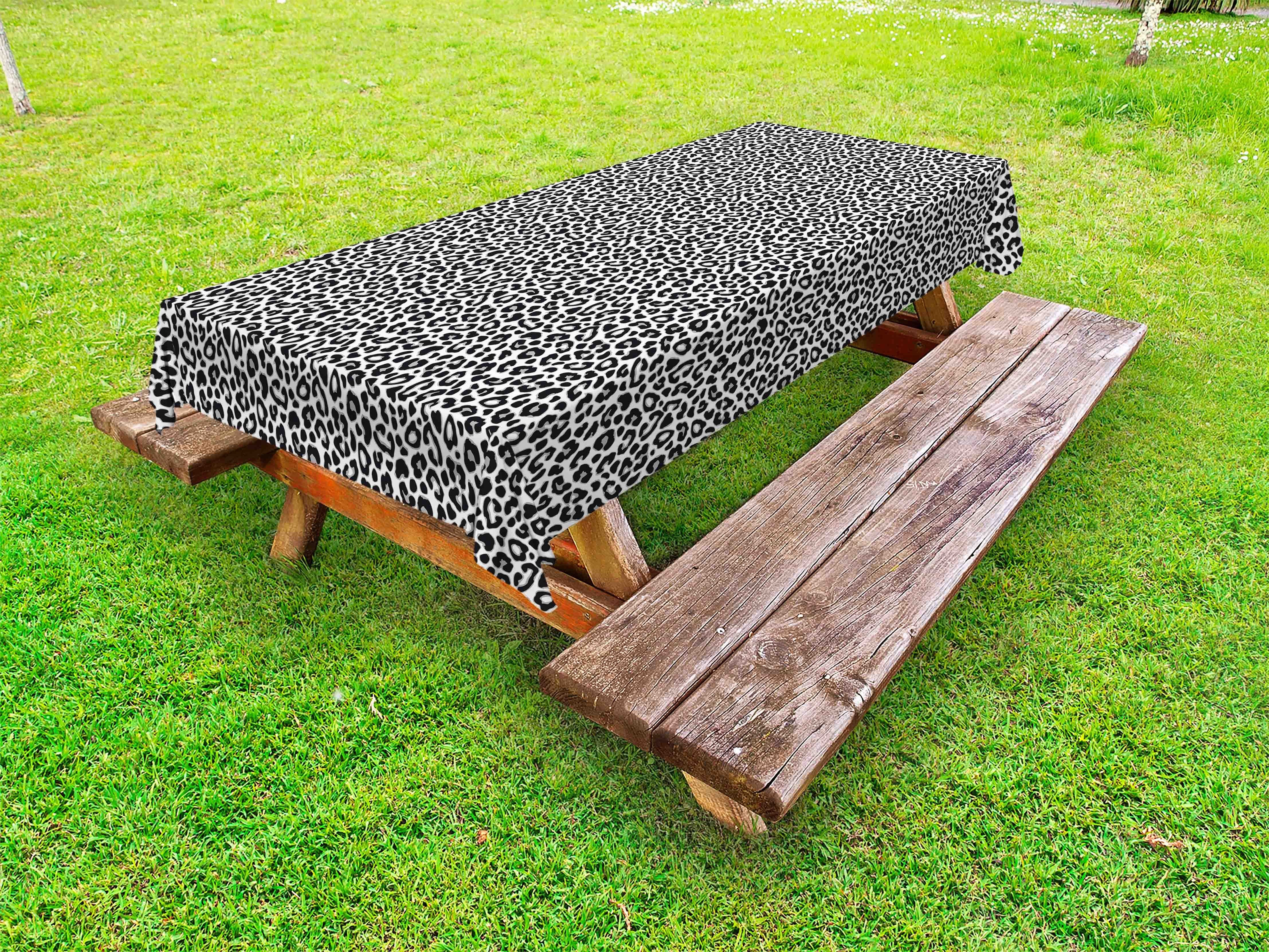 Abakuhaus Tischdecke dekorative waschbare Picknick-Tischdecke, Geometrisch Leopard Jaguar Haut wie