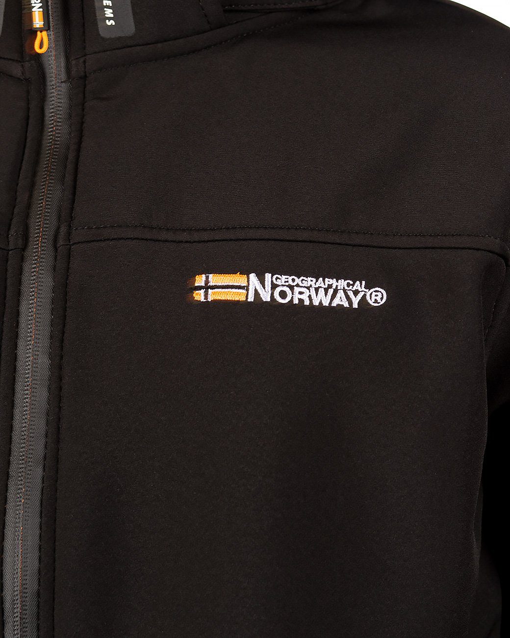 Geographical Norway Softshelljacke Casual Outdoor Kapuze batakeaway schwarz (1-St) Men Jacke mit