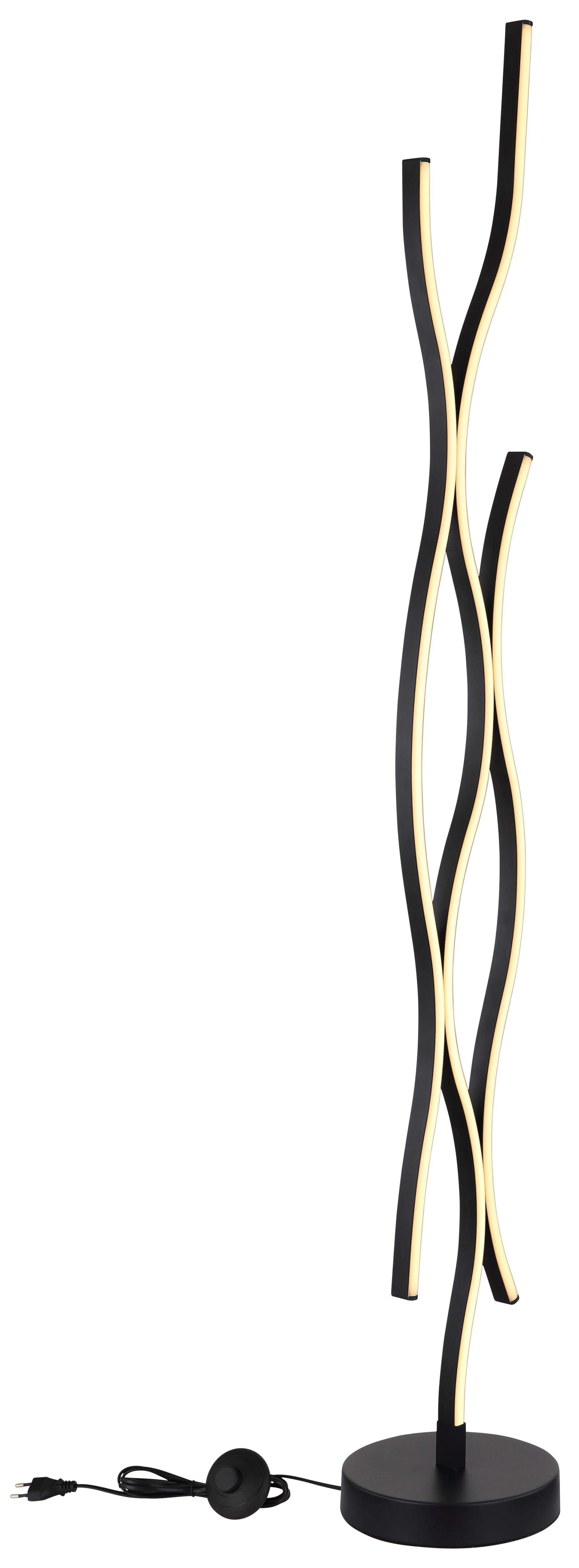 GLOBO LIGHTING LED Stehlampe GERONIMO, LED fest integriert, Warmweiß, Stehleuchte, Wohnzimmer, Schlafzimmer, Flur