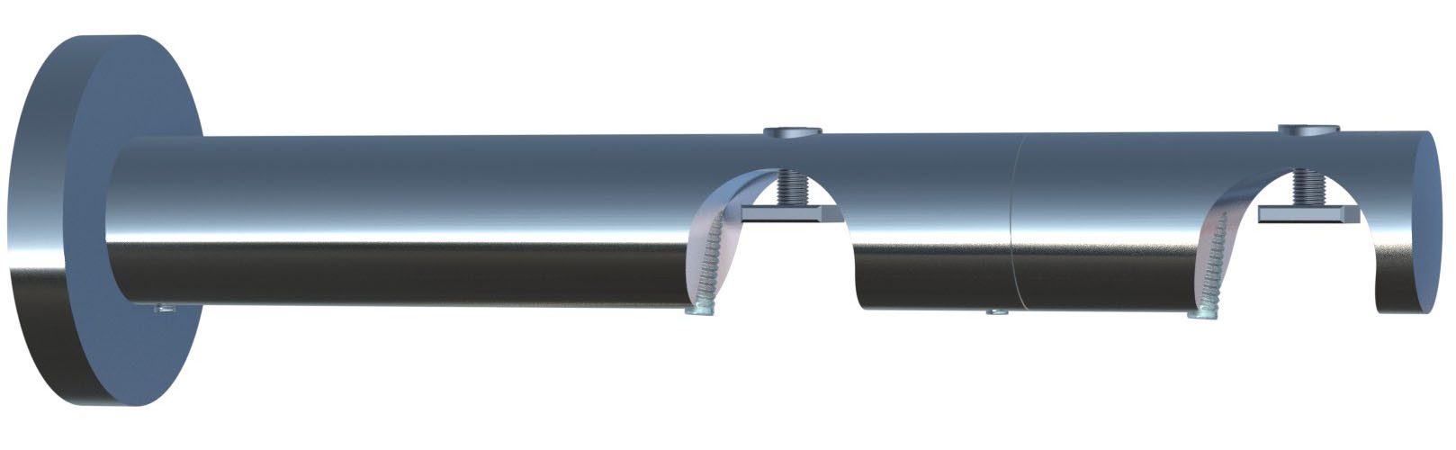 indeko Kombiträger, Innenlaufsysteme, Vorhangstangen, (1-St), Ø günstig online kaufen