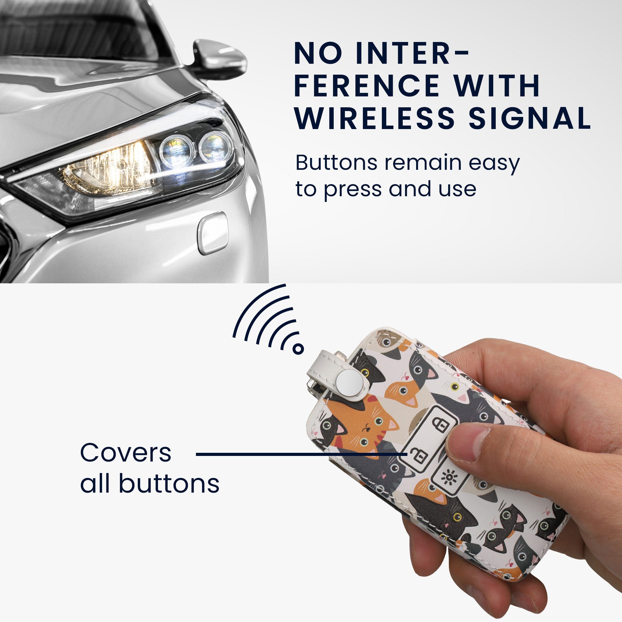 kwmobile Schlüsseltasche Renault Autoschlüssel Hülle (1-tlg), Kunstleder Schutzhülle Schlüsselhülle Cover