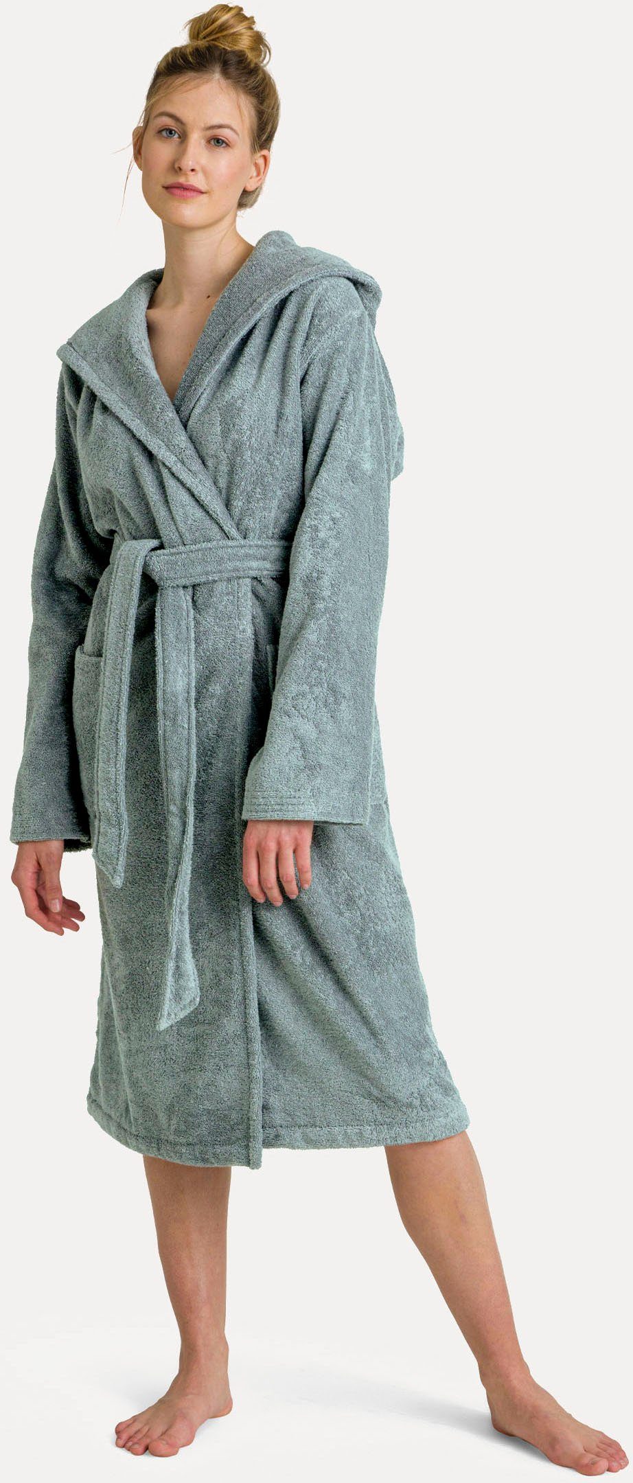 Möve Unisex-Bademantel Superwuschel Kapuze, ideal für Sauna & Spa, Hotelbad günstig online kaufen