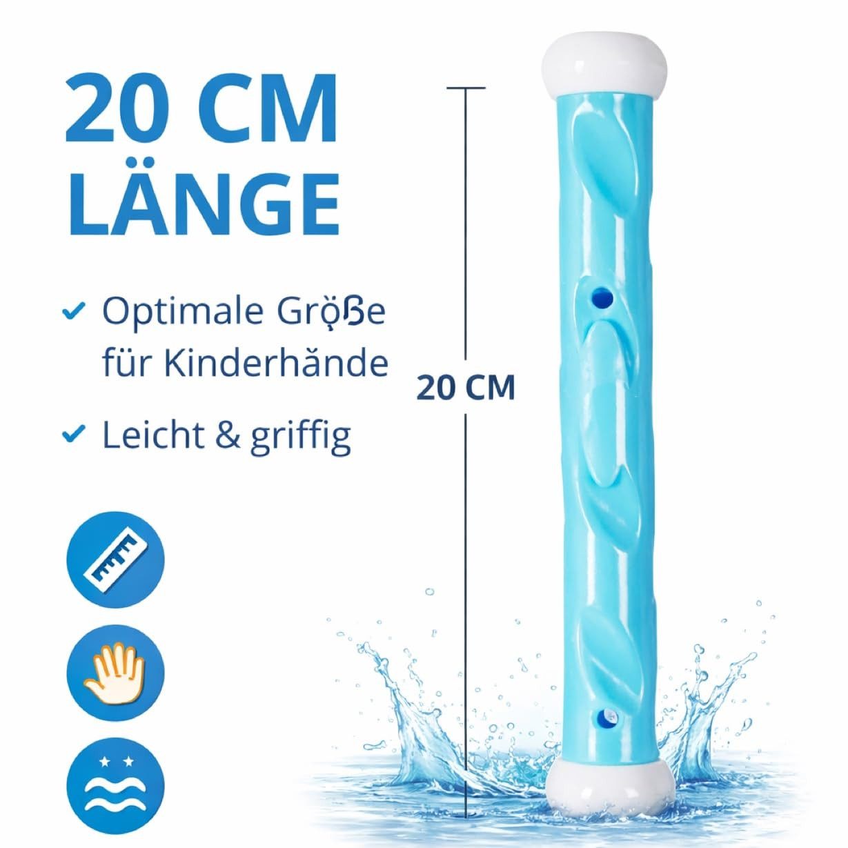 TK Gruppe Badespielzeug Tauchringe & Tauchstäbe – Wasserspielzeug Pool, Schwimmbad
