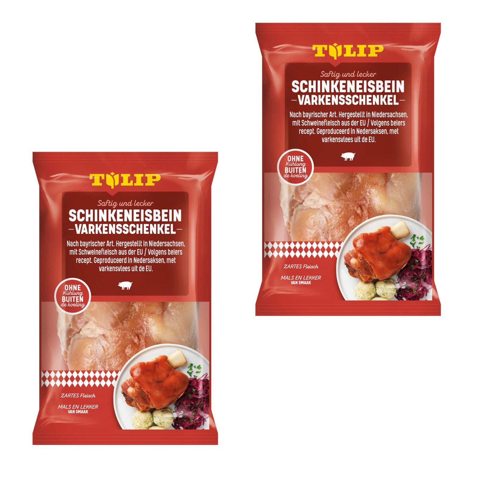 TULIP Wurstkonserve 600g Schinkeneisbein Eisbein gepökelt Schweinehaxe Schwarte, 600 g