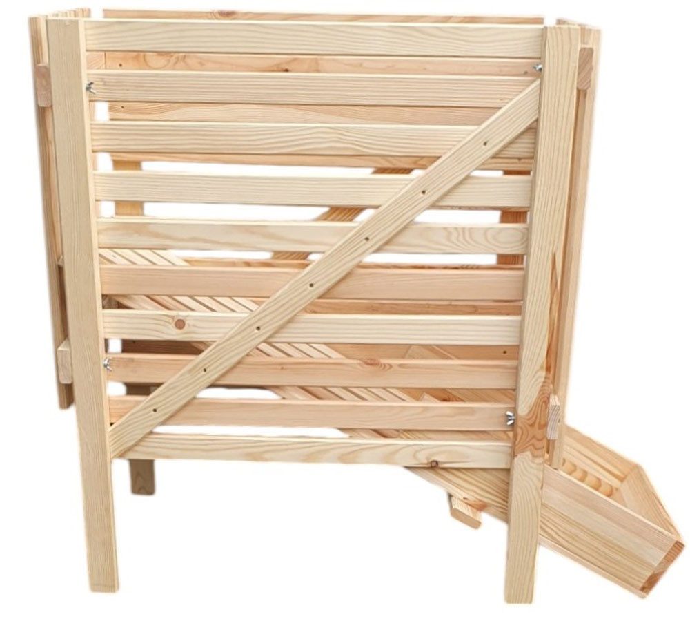 promadino Holzkiste Kartoffelkiste, BxTxH: 44x96x81 cm, für 50 kg Kartoffeln
