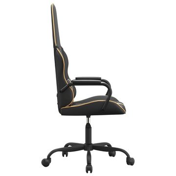 vidaXL Gaming-Stuhl Gaming-Stuhl mit Massagefunktion Gold und Schwarz Kunstleder (1 St)