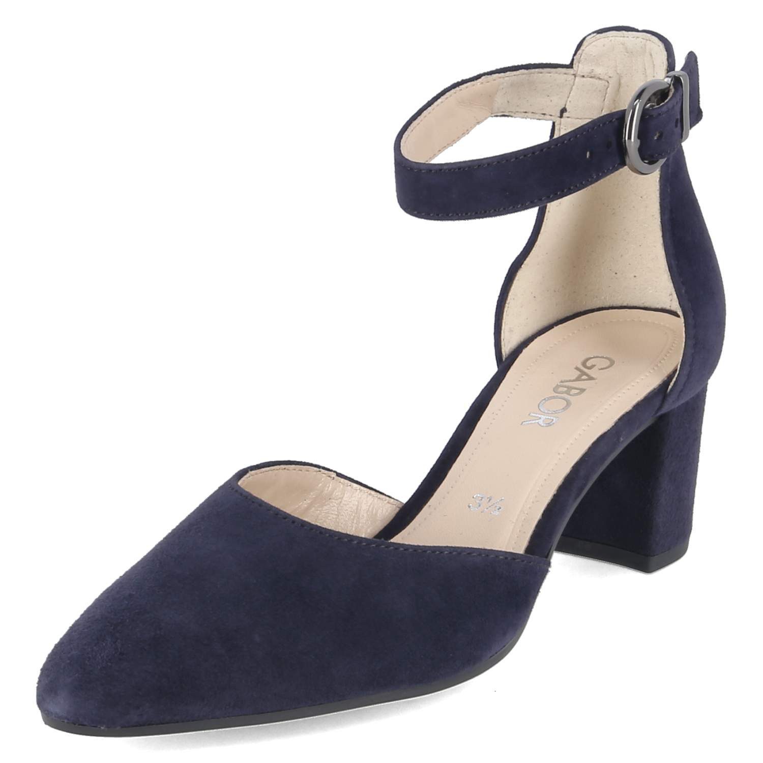 Gabor Gabor 81.340.16 Damen Rauleder blau Keilpumps günstig online kaufen