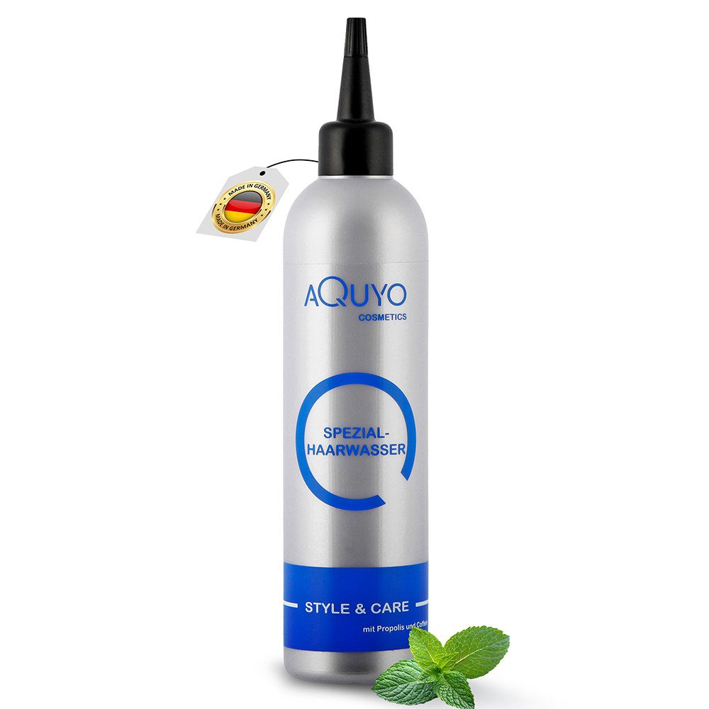 AQUYO Cosmetics Haarwasser Haarpflege für die Kopfhaut gegen Trockenheit und Juckreiz